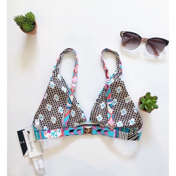 Vera Bradley Aztec Reversible Bikini Swimsuit Top Separates New Medium 4… - Picture 4 of 8